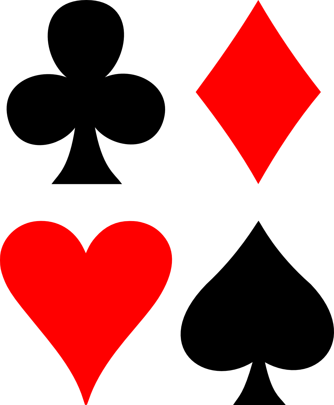 Download Playing Card Suit Symbols HQ PNG Image FreePNGImg