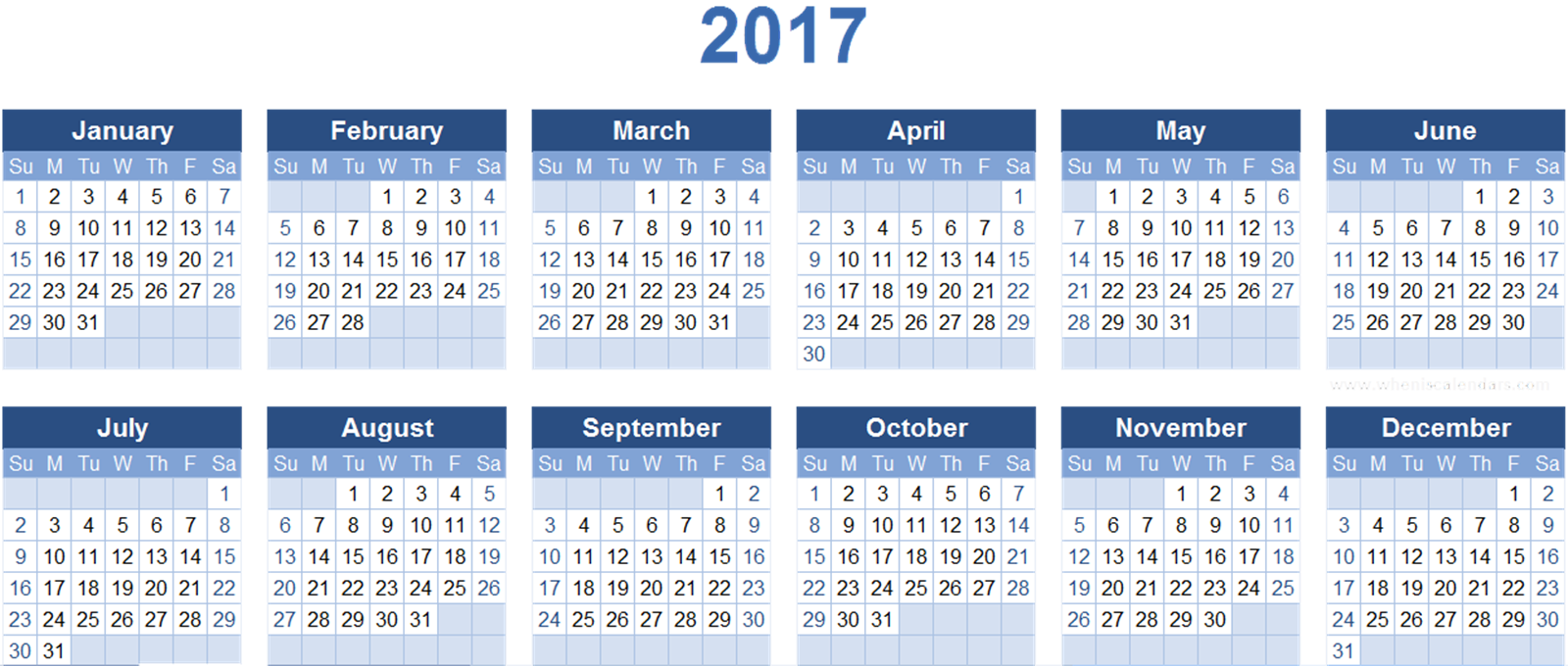 2017 Calendar Png 4 PNG Image
