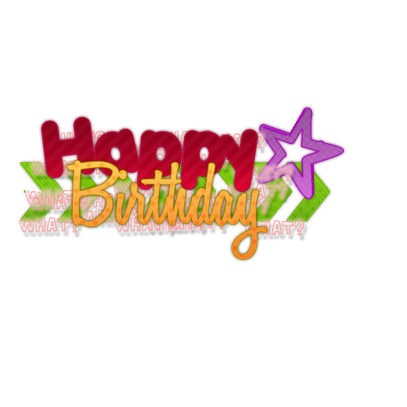 Text Birthday Star Free Photo PNG Image