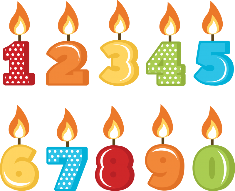 Birthday Candles Png File PNG Image