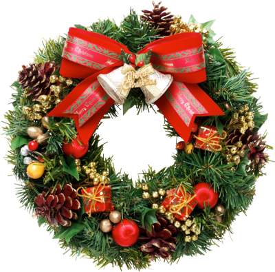 Christmas Wreath Clipart PNG Image