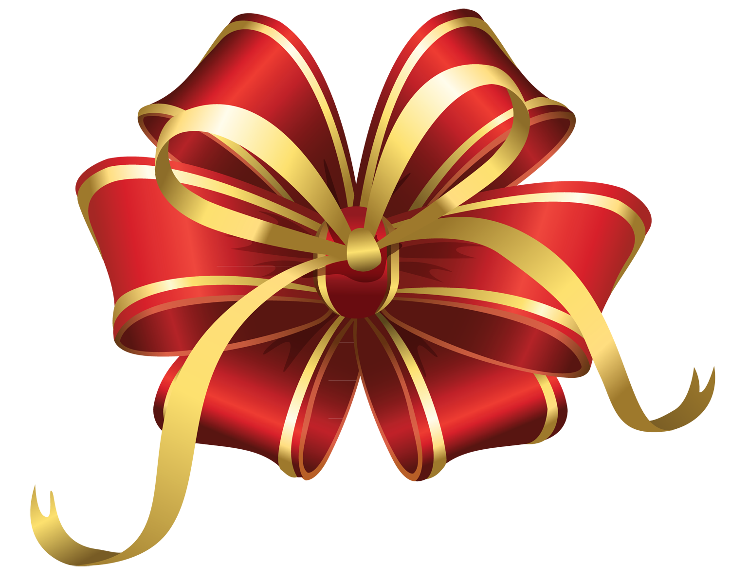 Christmas Ribbon Picture PNG Image