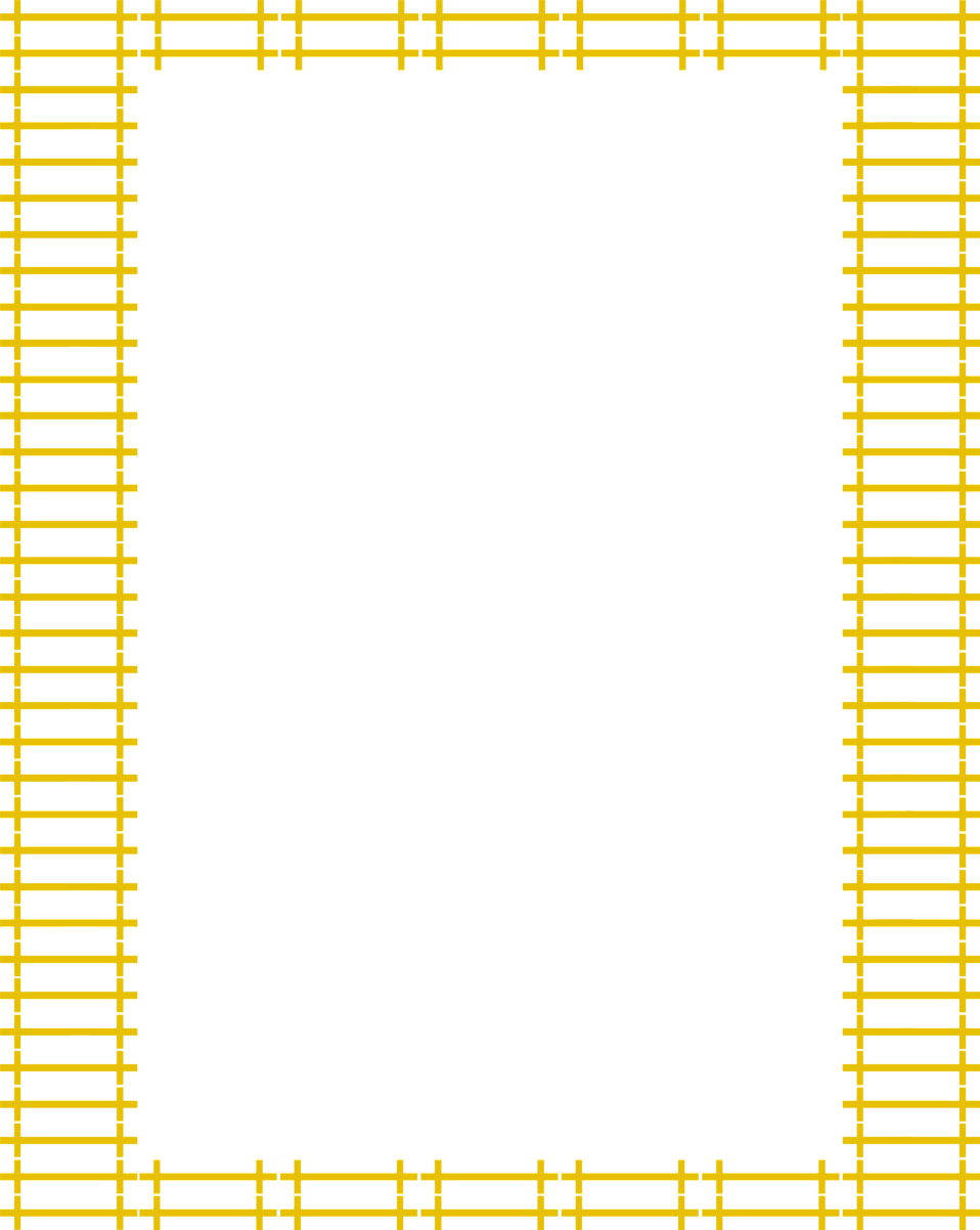 Yellow Border Frame Transparent Image PNG Image