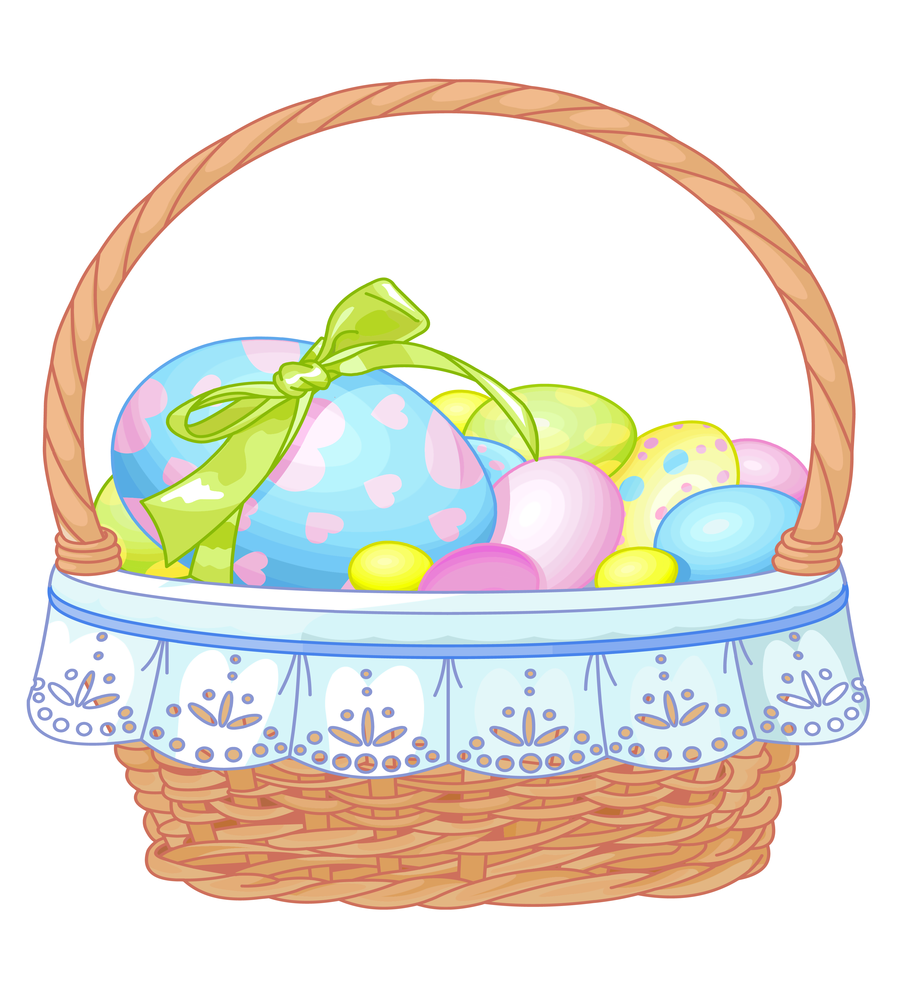 Easter Basket Bunny Png Pic PNG Image