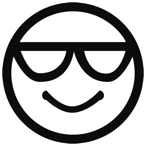 Black Outline Emoji Free Clipart HD PNG Image