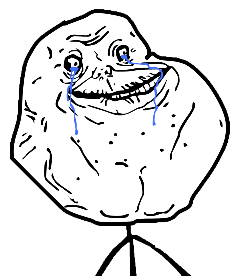 Forever Alone Png PNG Image