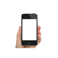 Black Iphone In Hand Transparent Png Image PNG Image