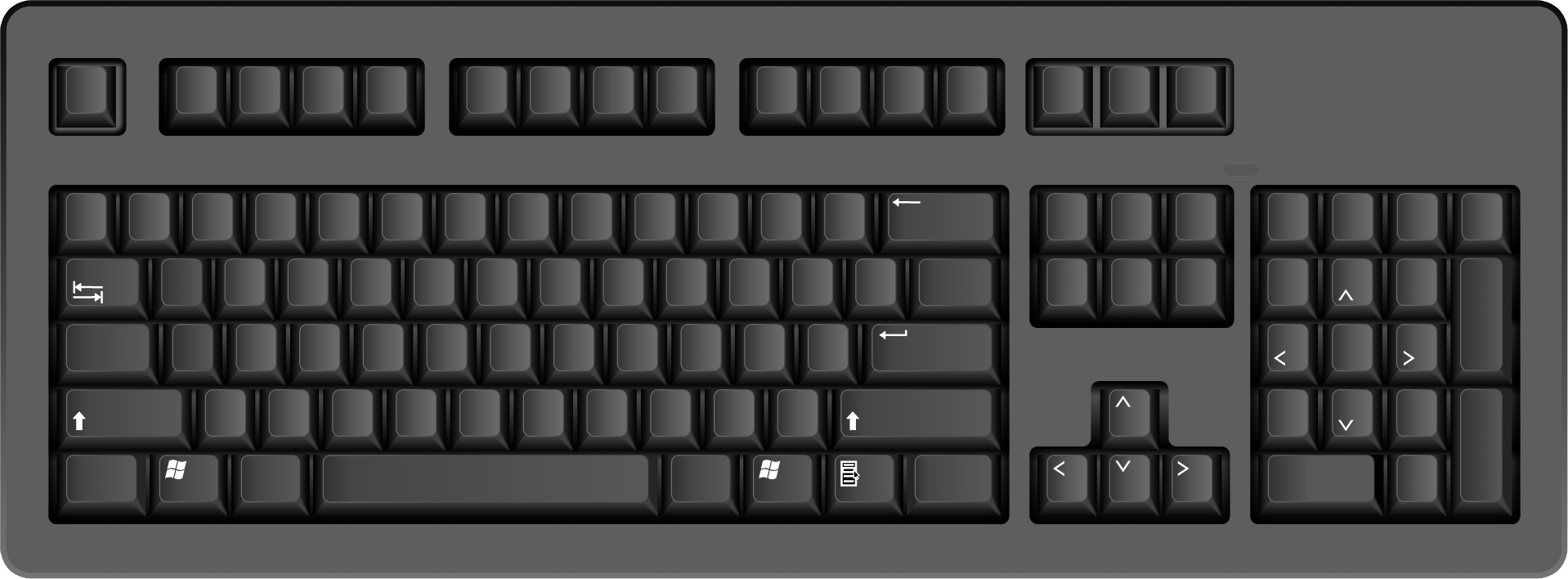Black Computer Keyboard Png Image PNG Image