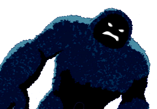 Blue Monster PNG Image