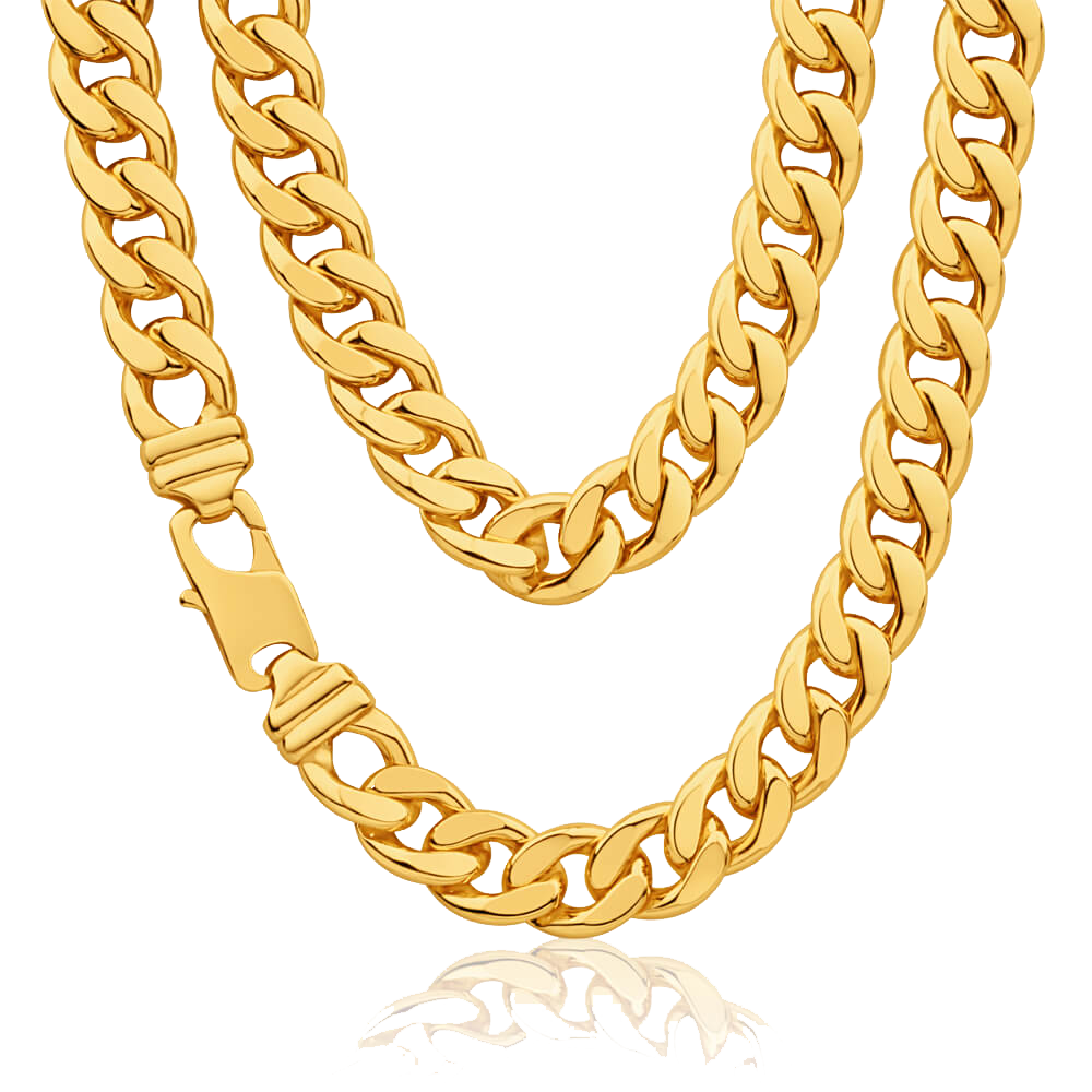 Thug Life Gold Chain Clipart PNG Image