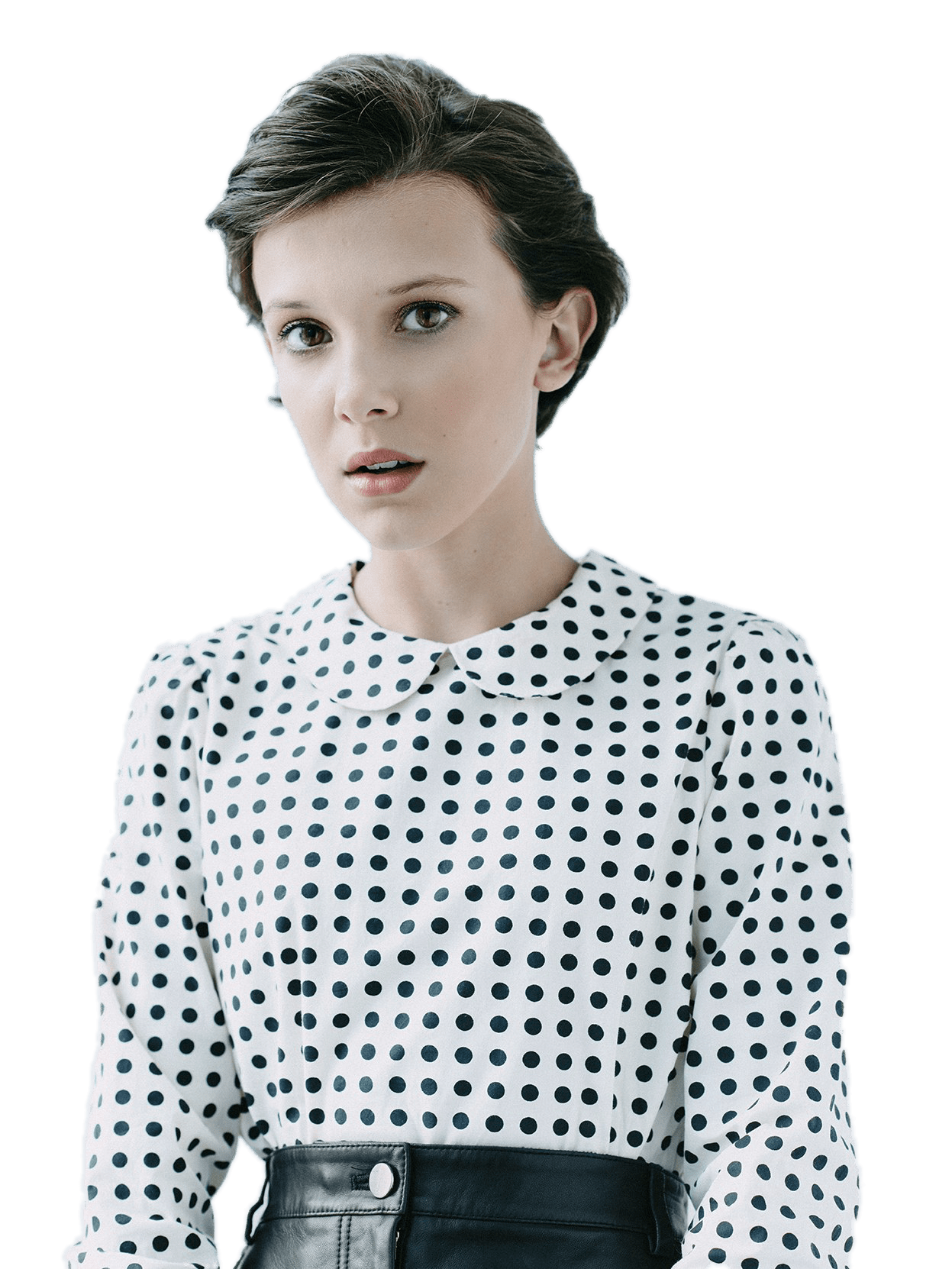 Shoulder Brown Stranger Bobby Things Blouse Eleven PNG Image