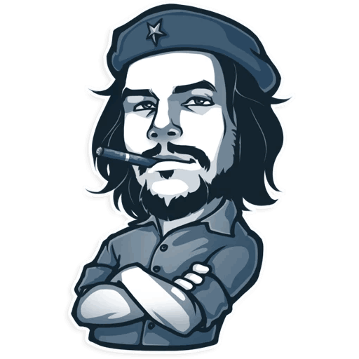 Guevara Che Telegram Sticker Che: One Part PNG Image