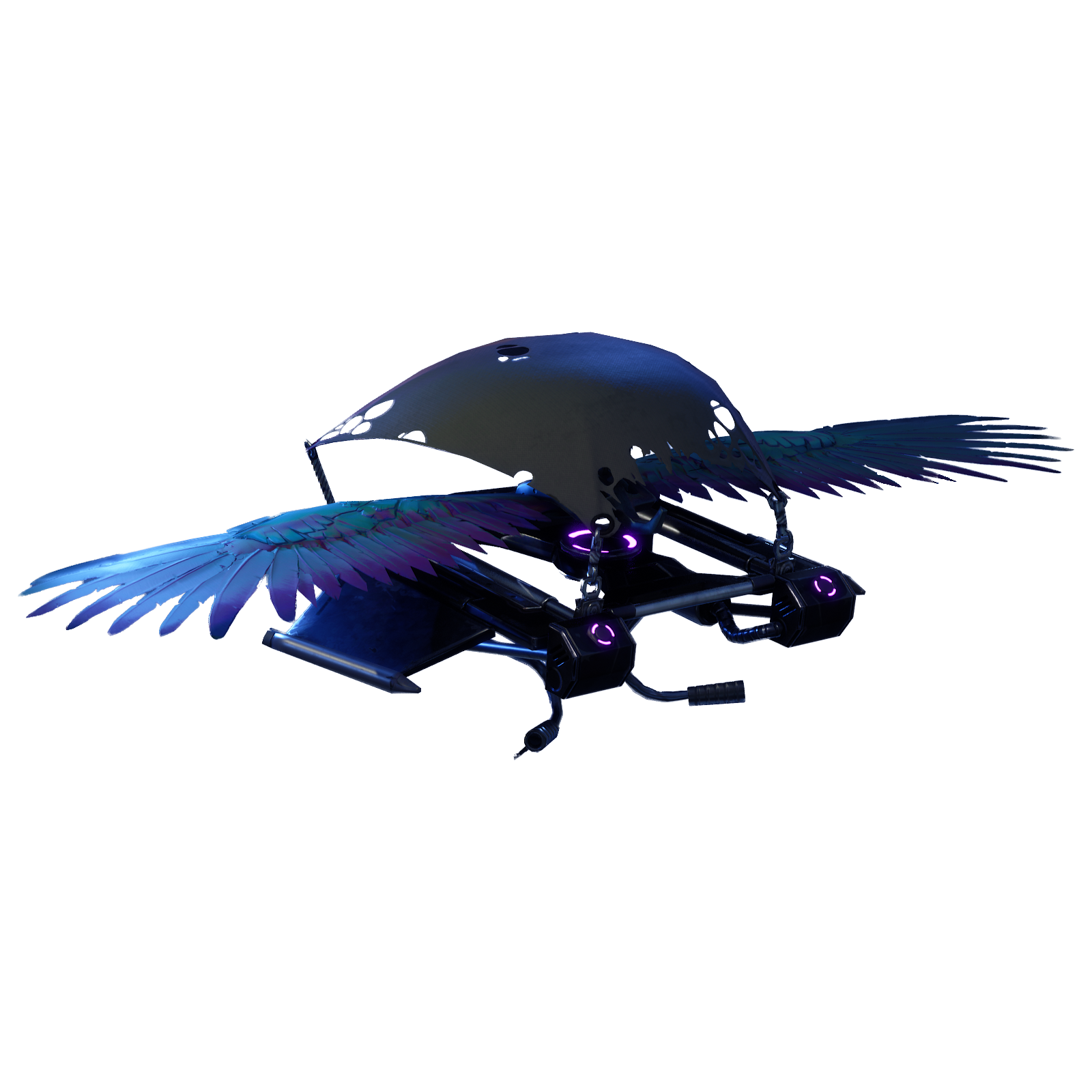Purple Royale Fortnite Battle Feather Wing PNG Image