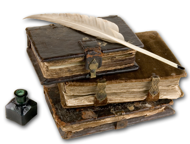 Antique Book Stack Free Clipart HD PNG Image