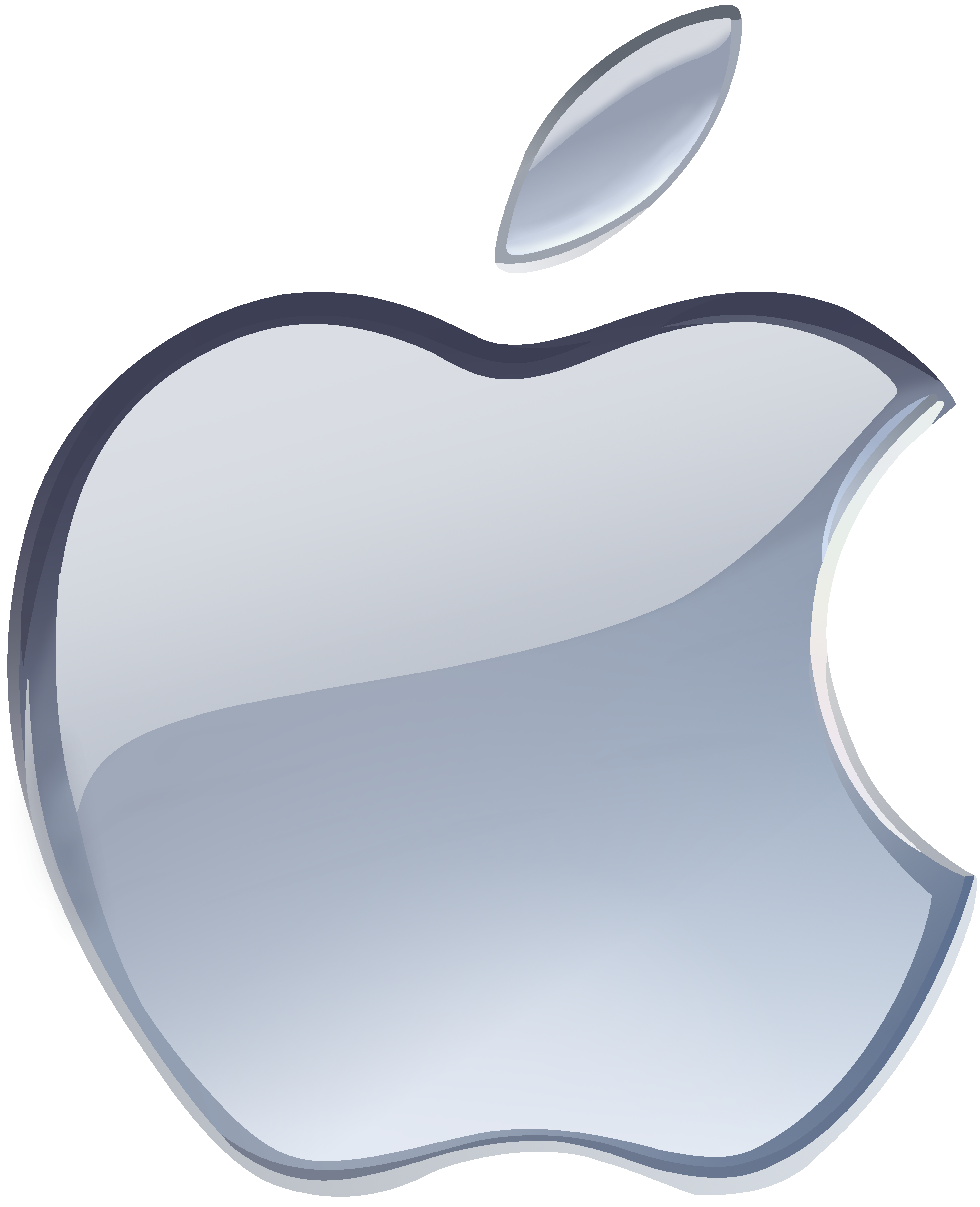 Logo Apple Silver PNG File HD PNG Image