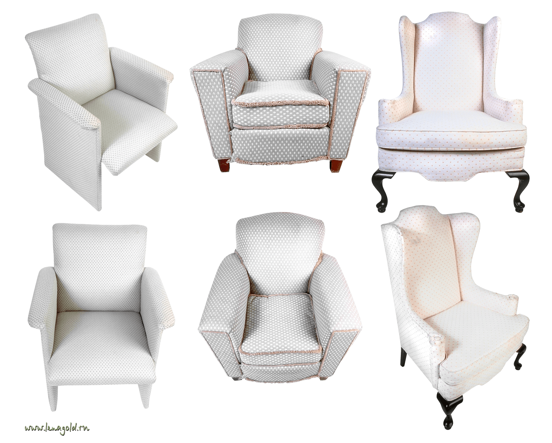 White Armchairs Png Image PNG Image