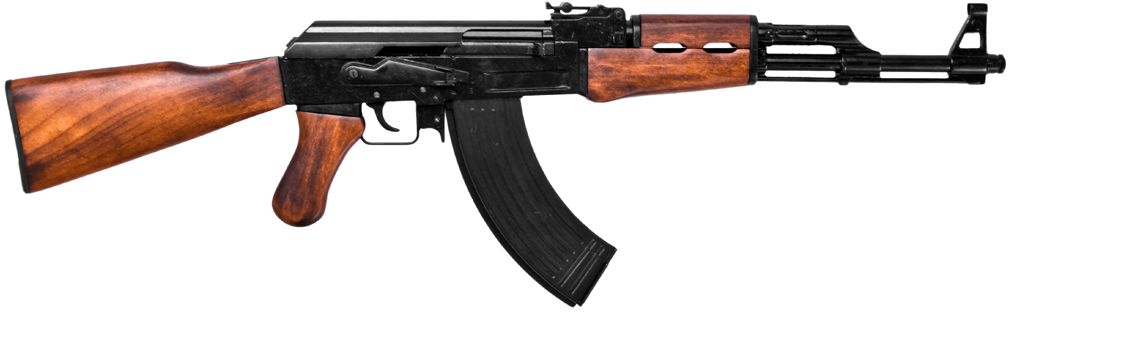 Ak-47 Kalash Russian Assault Rifle Png PNG Image