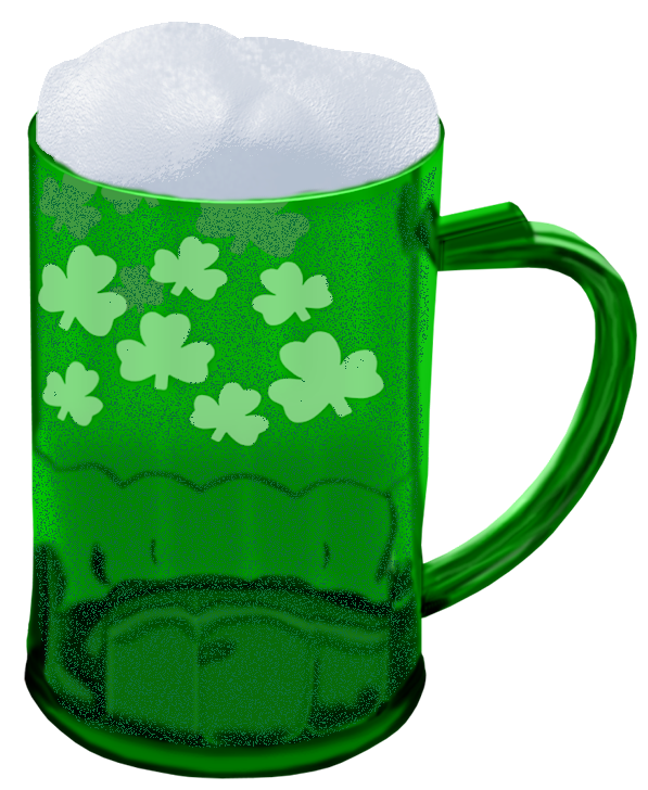Clover Cup Patrick Tableware Beer Saint Day PNG Image