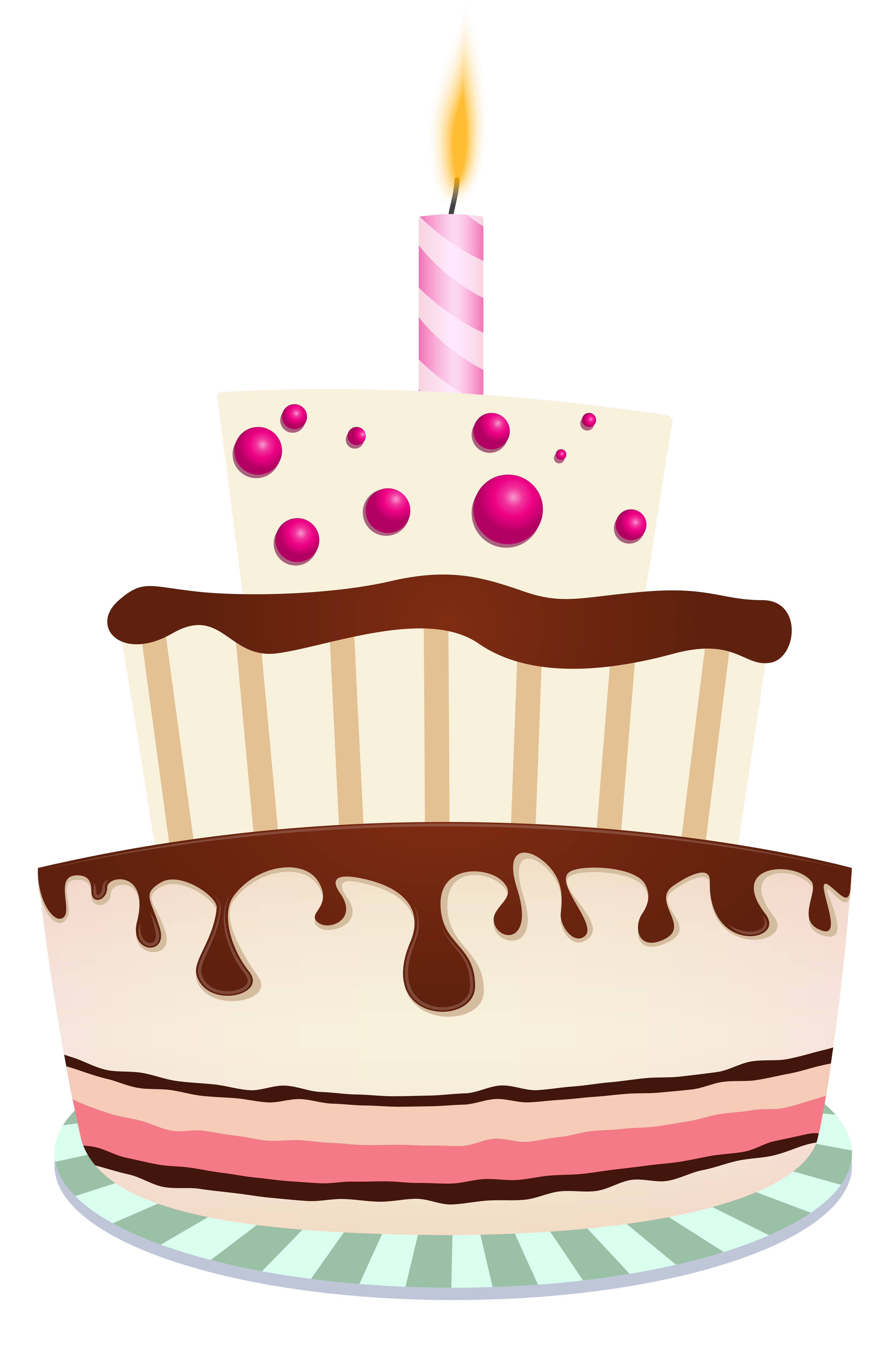One Birthday Cake Candle Chocolate With PNG Image