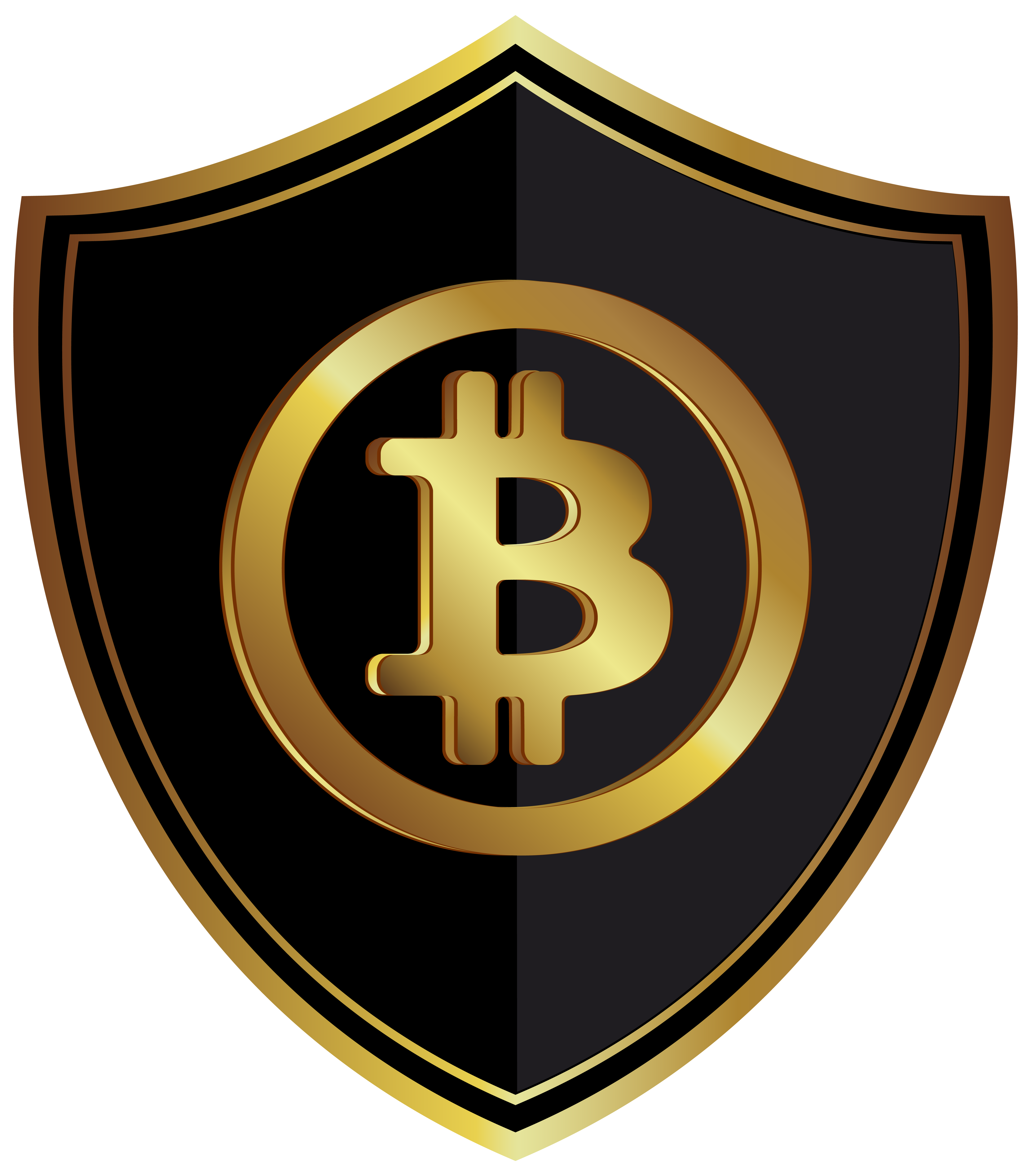 Cryptocurrency Badge Bitcoin Gold PNG File HD PNG Image