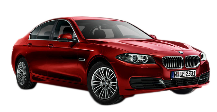 Series Mid-Size Five Bmw Car Sedan Red PNG Image