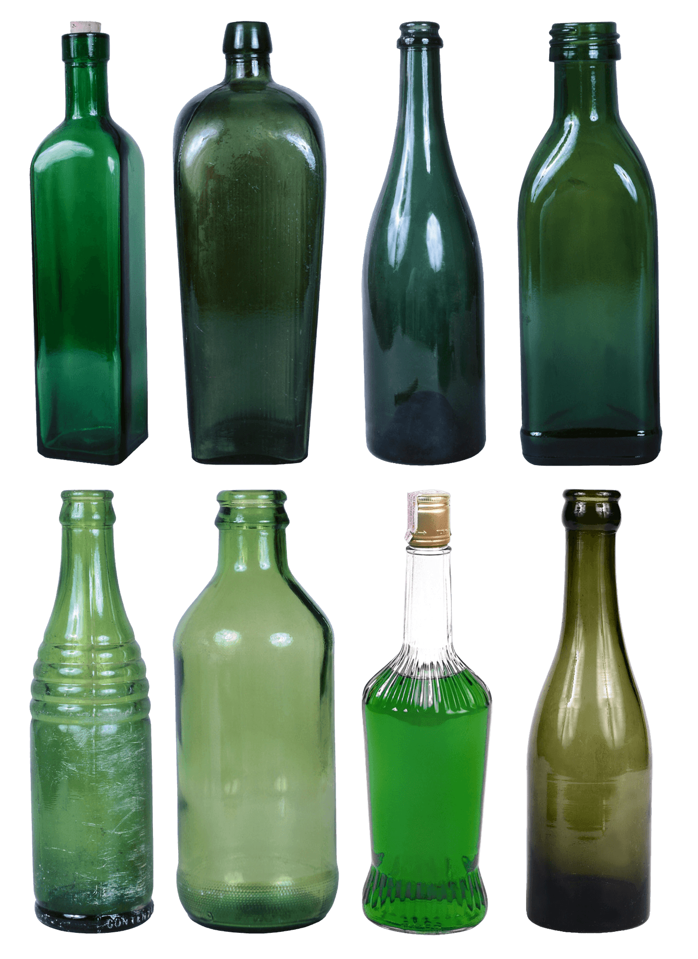Glass Bottles Png PNG Image