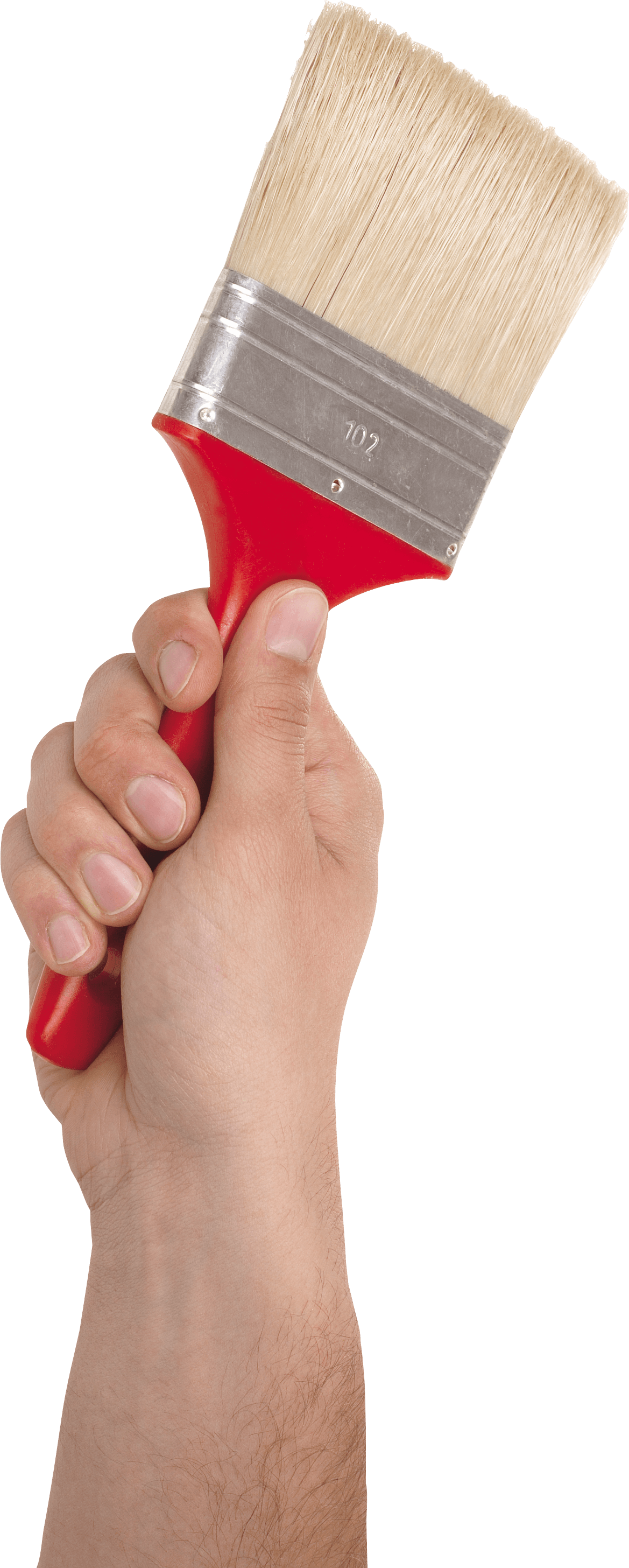 Paint Brush In Hand Png Image PNG Image