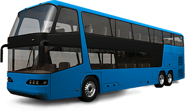 Blue Bus PNG Image