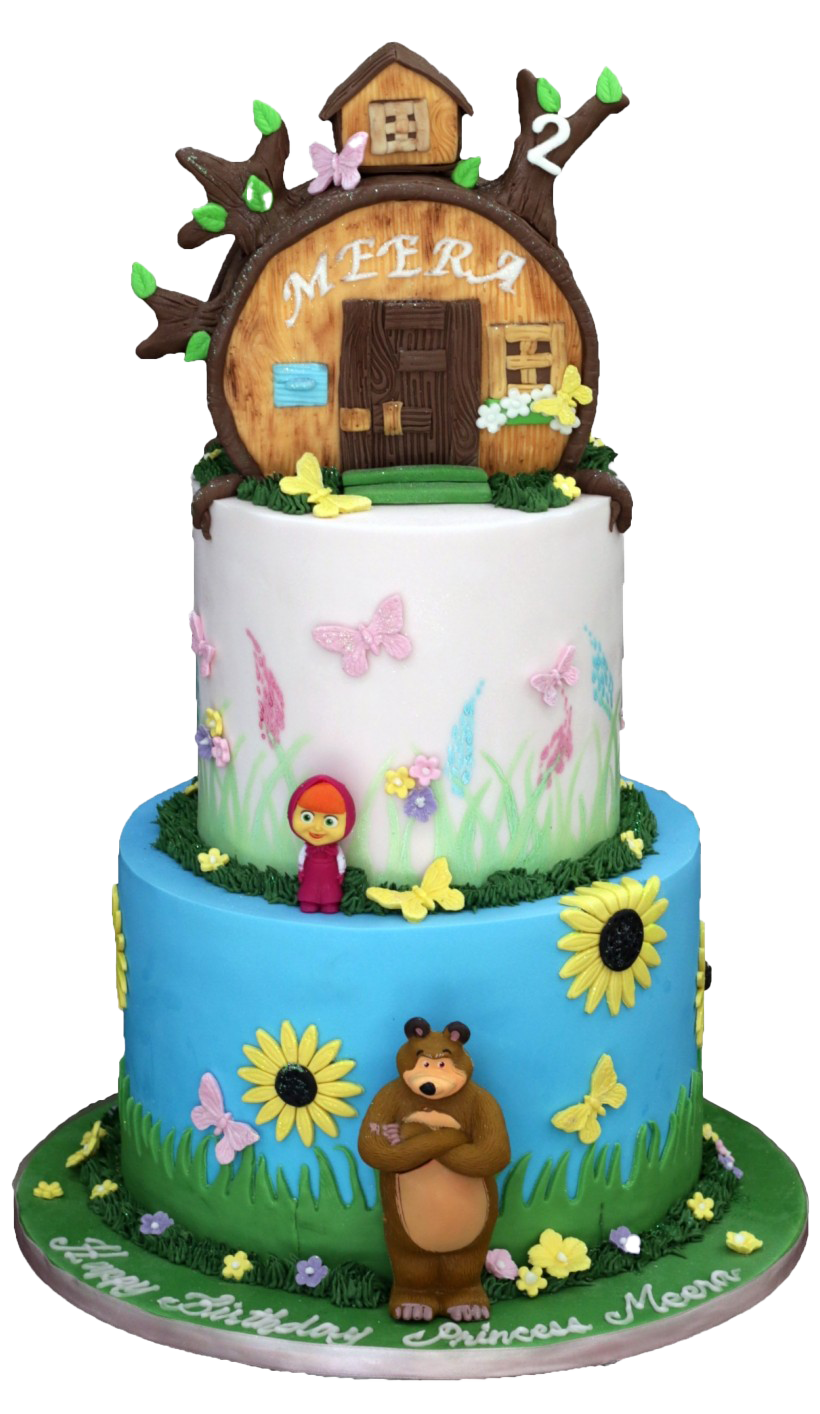 And Cake The Masha Bear PNG Image