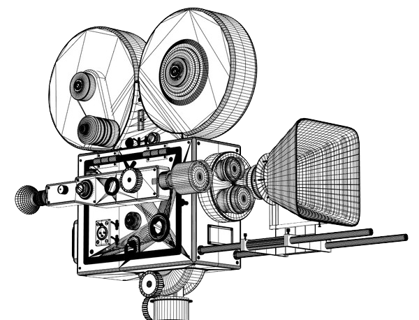 Movie Camera Black Motor Vehicle White PNG Image
