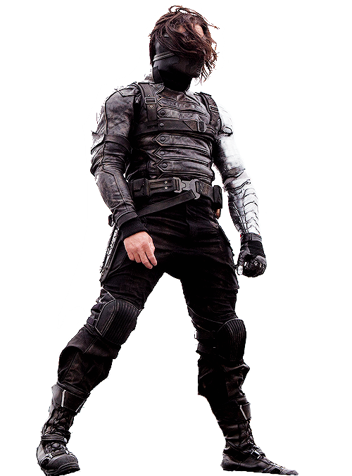 Winter Soldier Bucky Transparent Background PNG Image