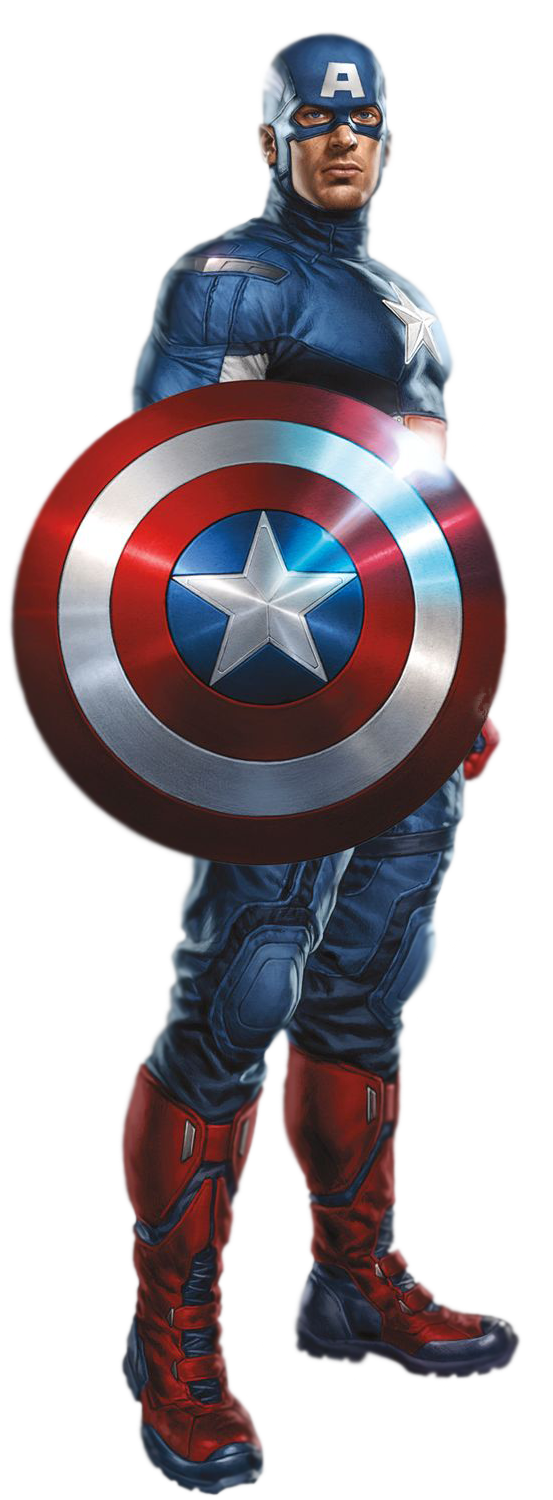 Captain America Transparent Background PNG Image