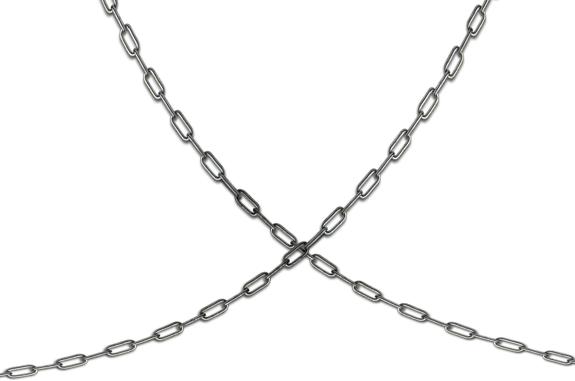 Transparent Silver Chain PNG Image