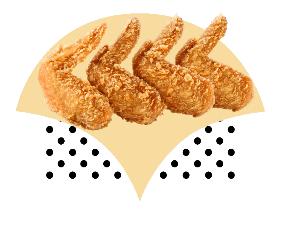 Chicken Fried Wings Free Clipart HQ PNG Image