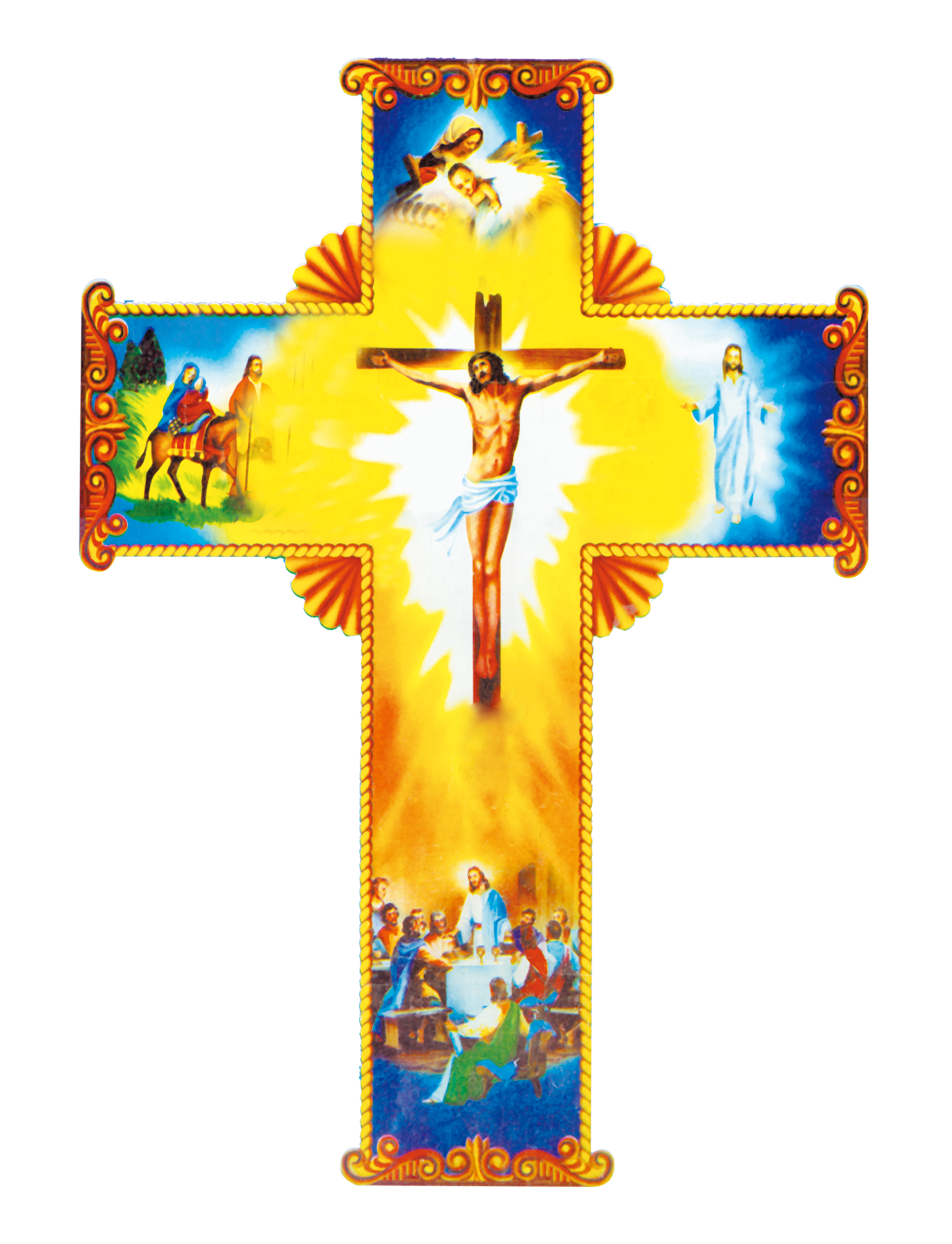 Christian Of Material Cross Jesus Crucifixion With PNG Image