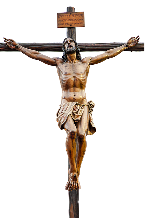 Arts Christian Of Cross Jesus In Crucifixion PNG Image