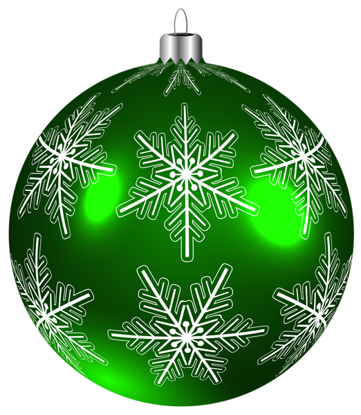 Green Christmas Bauble Free Clipart HQ PNG Image