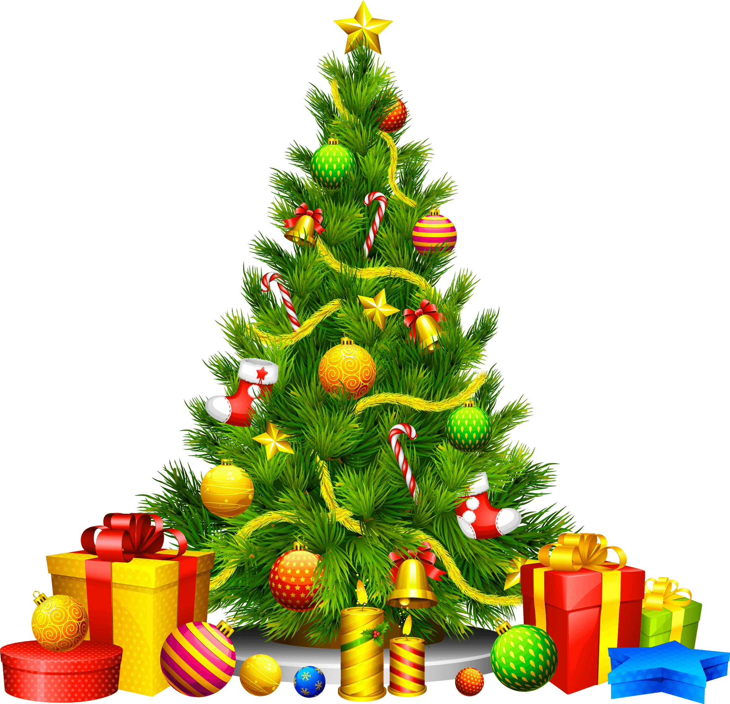 Fir Tree Christmas Free Clipart HQ PNG Image