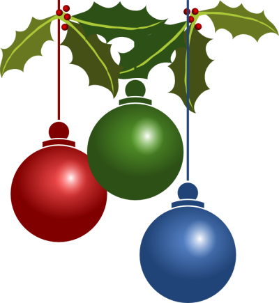 Christmas Ornaments Transparent Background PNG Image