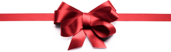 Christmas Bow Transparent PNG Image