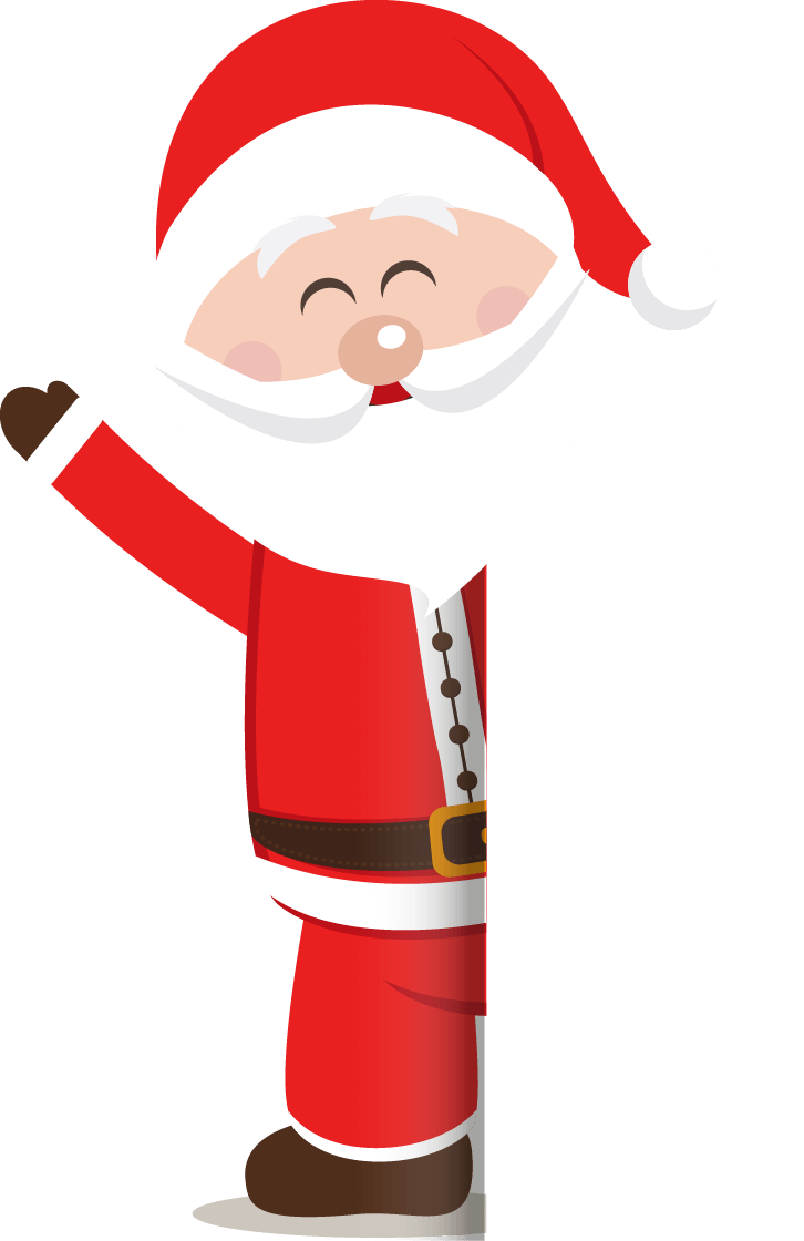Merry Campsite Claus Santa 2017 Christmas Card PNG Image