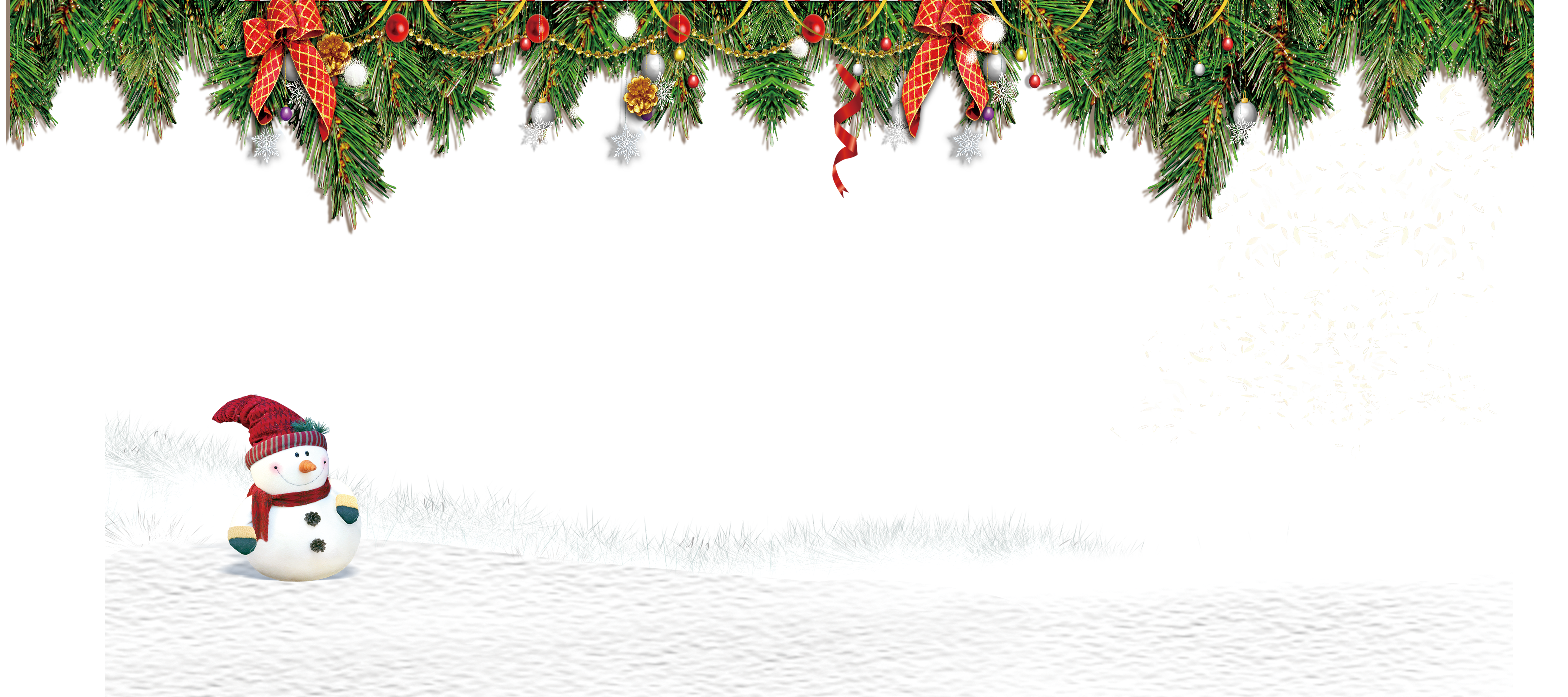 Snowman Claus Tree Snow Santa Christmas PNG Image