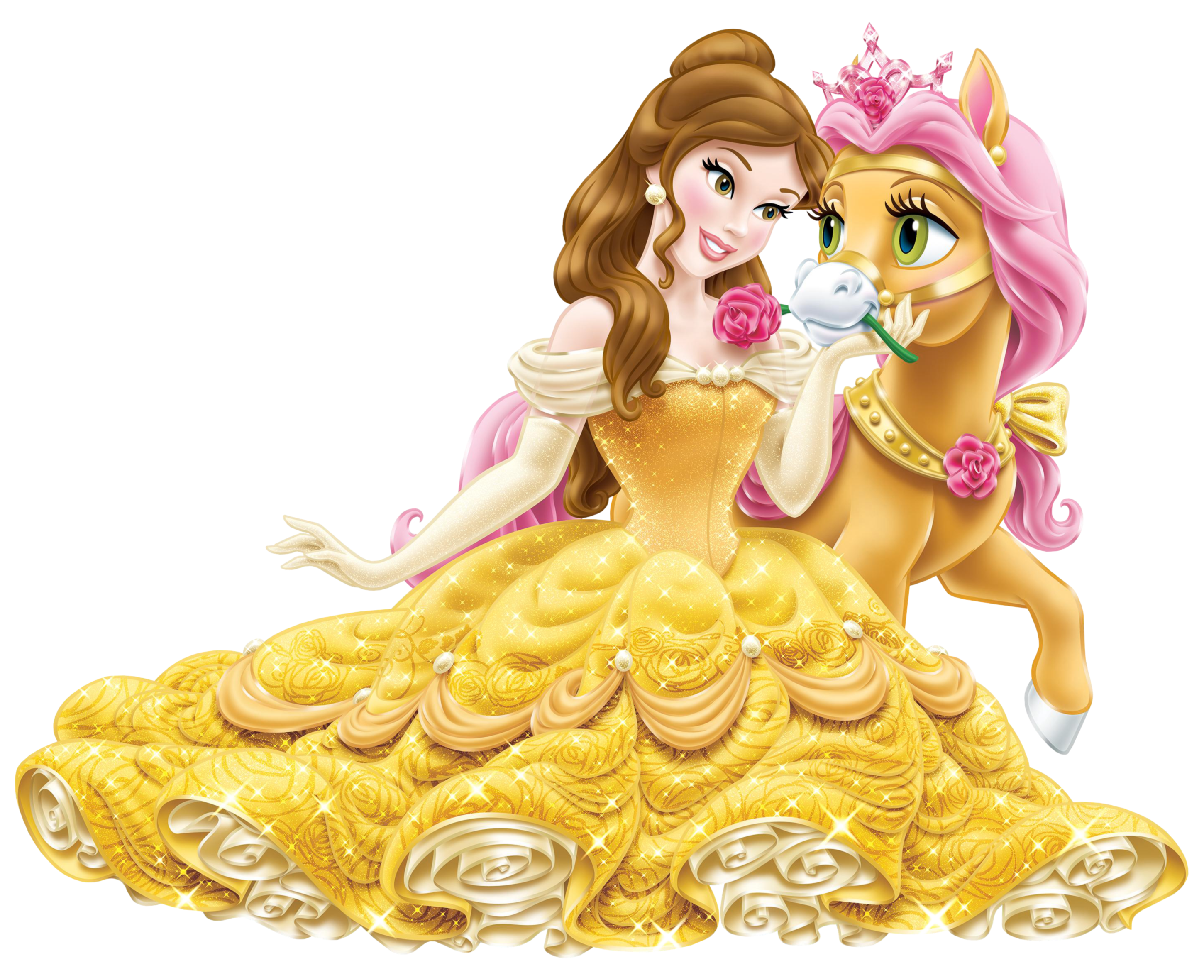 Cute Pony Mulan Ariel Belle Jasmine Transparent PNG Image