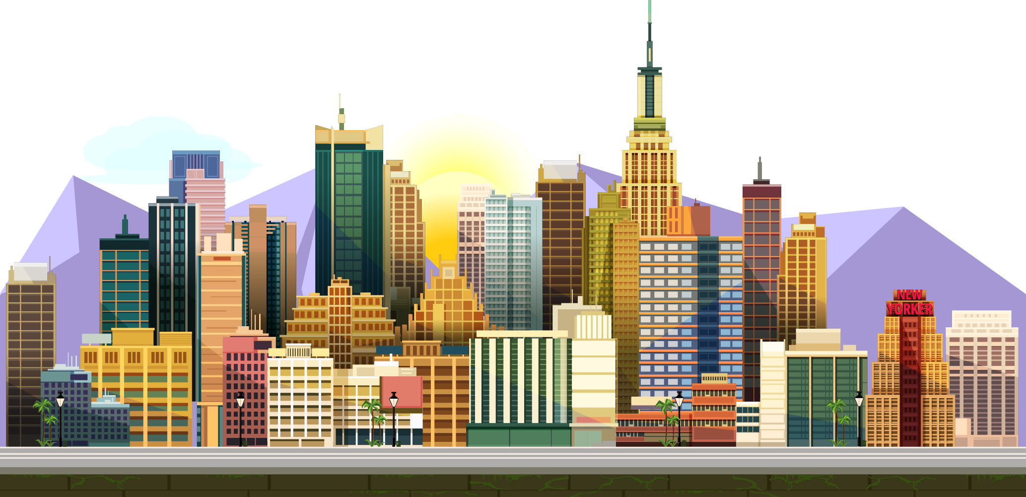 Building City 2D Game Computer Video Graphics PNG Image