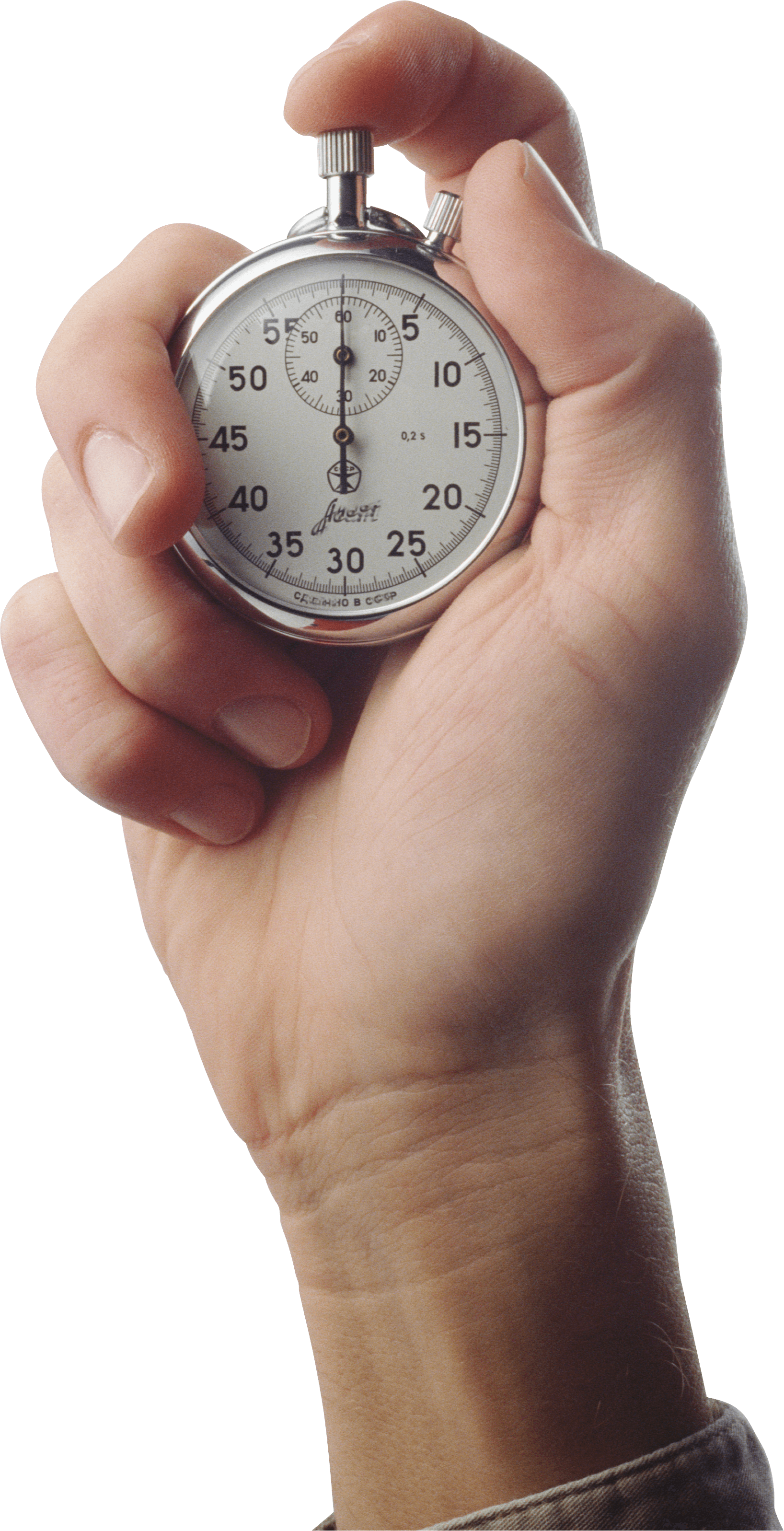 Stopwatch In Hand Png Image PNG Image