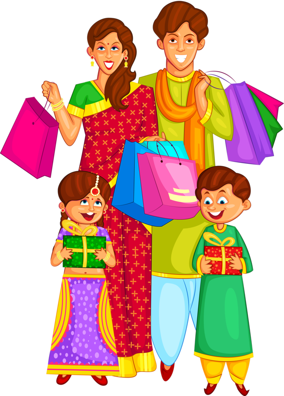 Diwali Toddler Clothing Family Happy HD Image Free PNG PNG Image