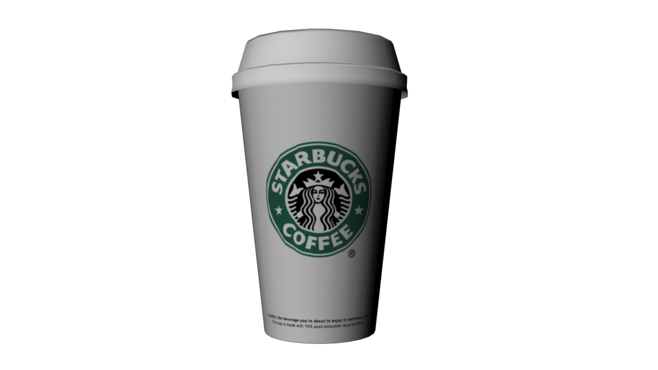 Coffee Autodesk 3Ds Cup Drink Starbucks Max PNG Image