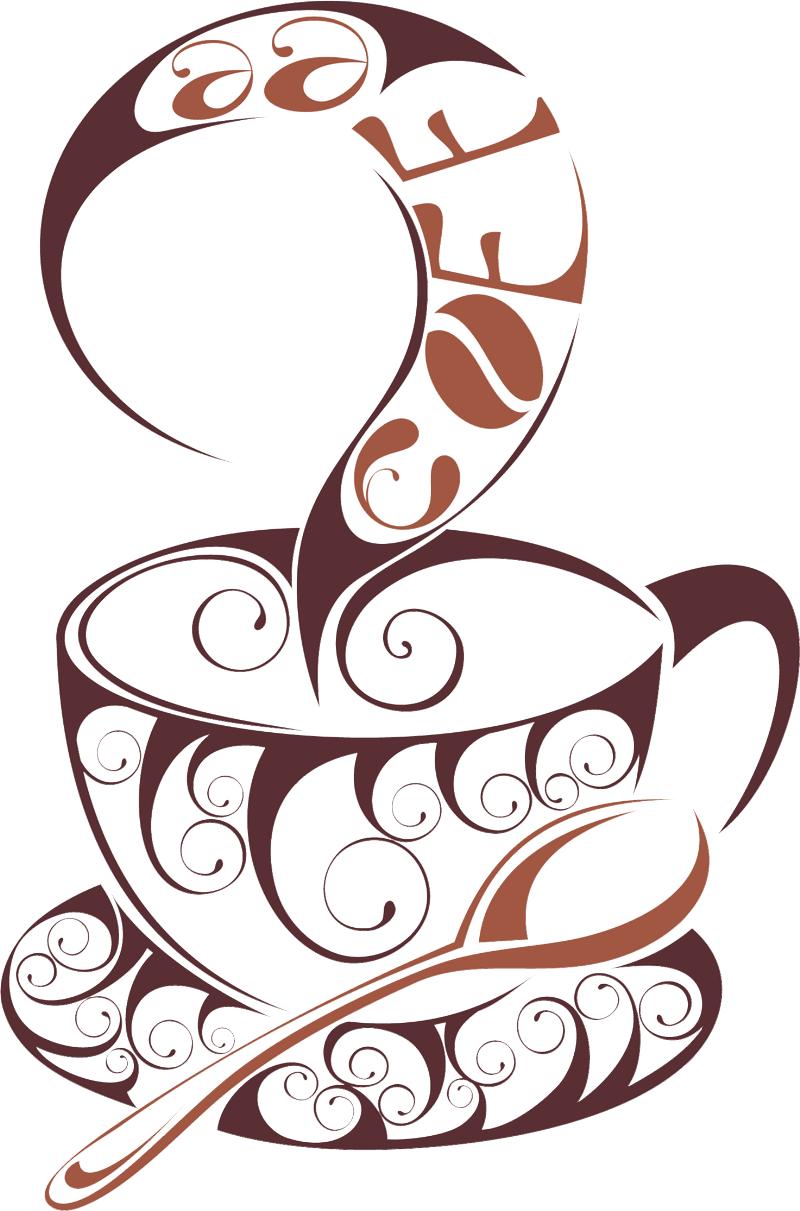 Coffee Cup Wall Tea Decal Passion Cafe PNG Image