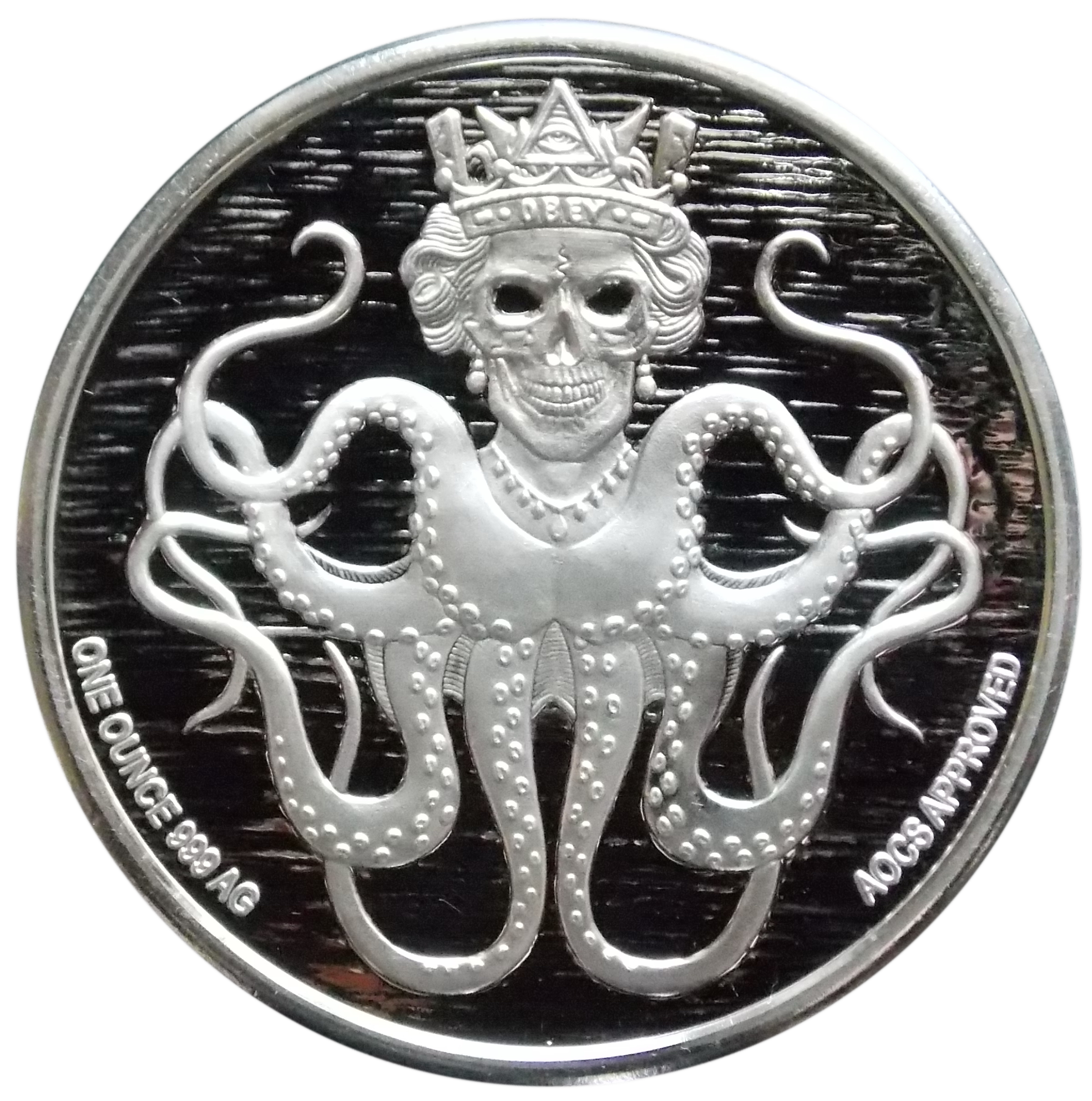 Shield Coin Kraken Bitcoin Silver Free HQ Image PNG Image