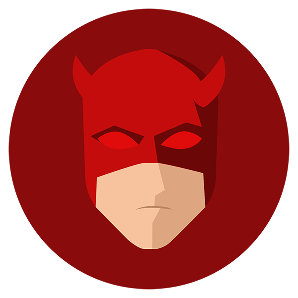 Daredevil Face Netflix Red Logo Download HD PNG PNG Image